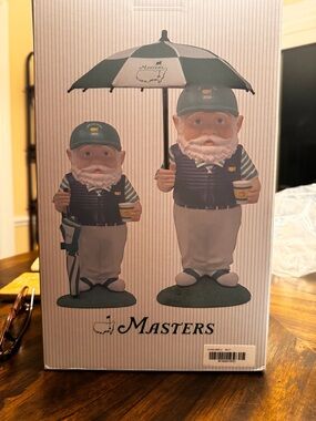 2026 Large Masters Golf Gnome Figurine with Umbrella